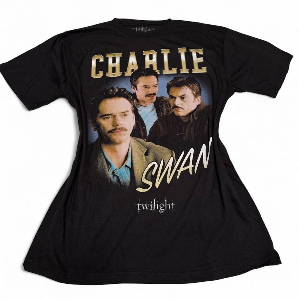 Charlie Swan Women's Black T-shirt - Picture 1 of 2